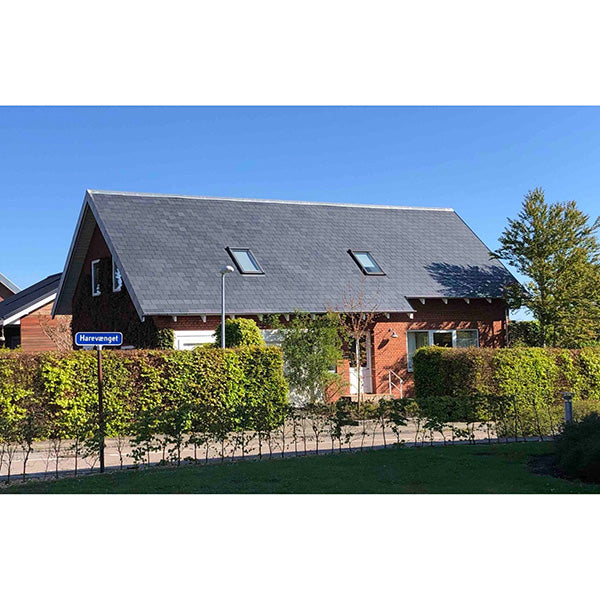 Blikngo naturskifer til tag 50x25 cm med huller