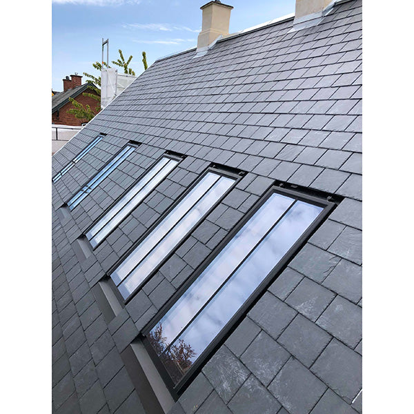 Blikngo naturskifer til tag 50x25 cm med huller