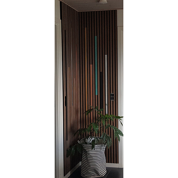 Lines til akustikpanel Grafit grå 30 cm