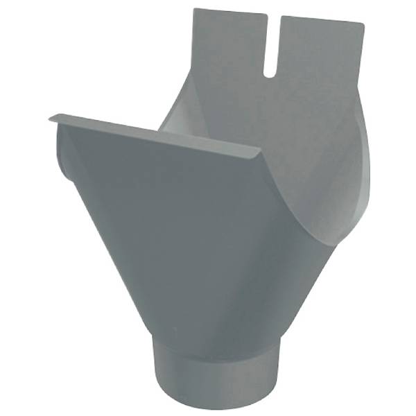 PREFA Tudstykke alu blank 333/80 mm 1/2-rund