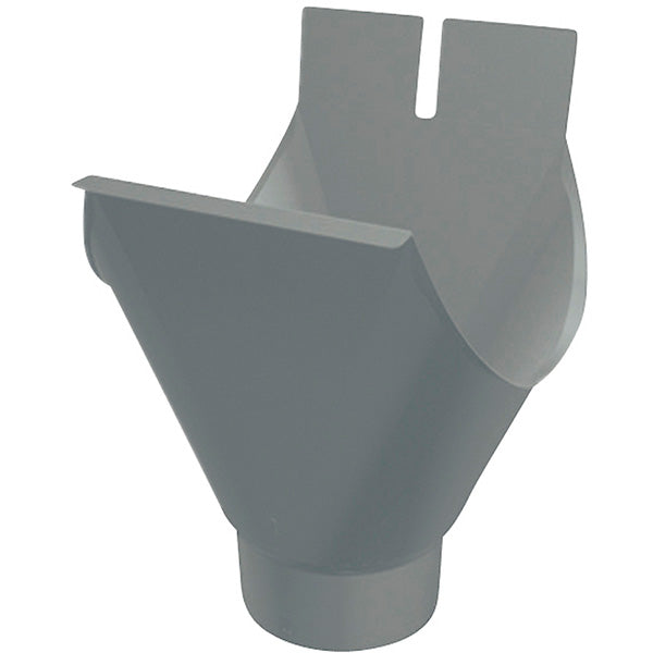 PREFA Tudstykke aluminium 333 mm 1/2-rund RAL7005 lysegrå - tages ikke retur