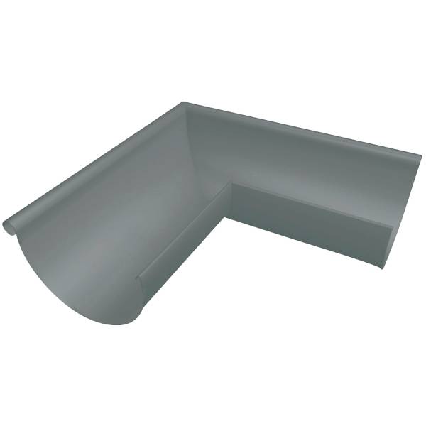 PREFA Udv. gering RAL7005 lysegrå 333 mm 1/2-rund - tages ikke retur