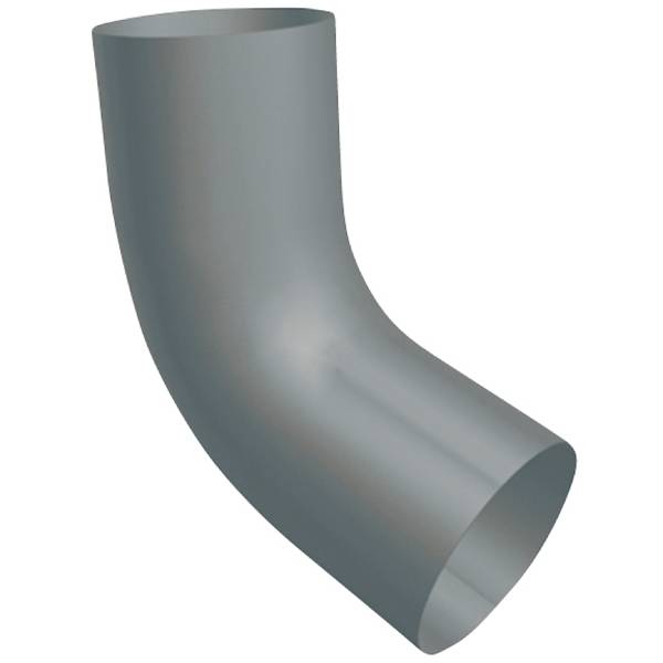 PREFA Bøjning alu blank 72 grader Ø80 mm