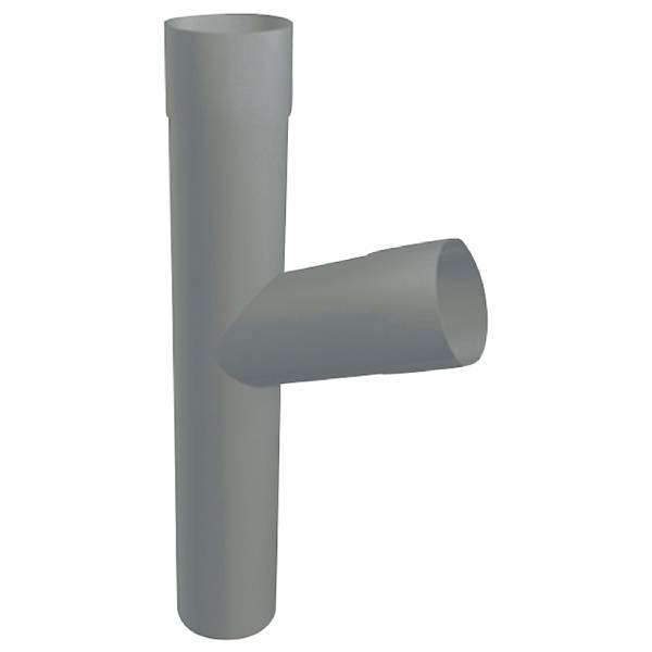 PREFA Grenrør alu blank Ø80 mm 108 grader