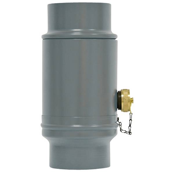 PREFA Regnvandssamler RAL7005 lysegrå Ø80 mm m/slangekobling - tages ikke retur