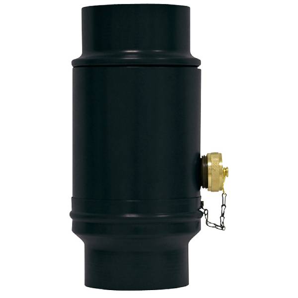 PREFA Regnvandssamler alu RAL9005 sort Ø80 mm m/slangekobling