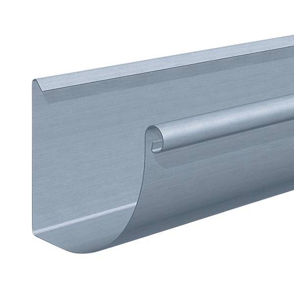 Rheinzink tagrende arkitekt 1/4 rund nr 12 prePatina walzblank 0,8x333 mm - 3 meter