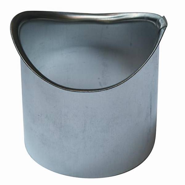 Rheinzink Tudstykke 280/87 mm 1/2-rund prePatina walzblank t/lodning