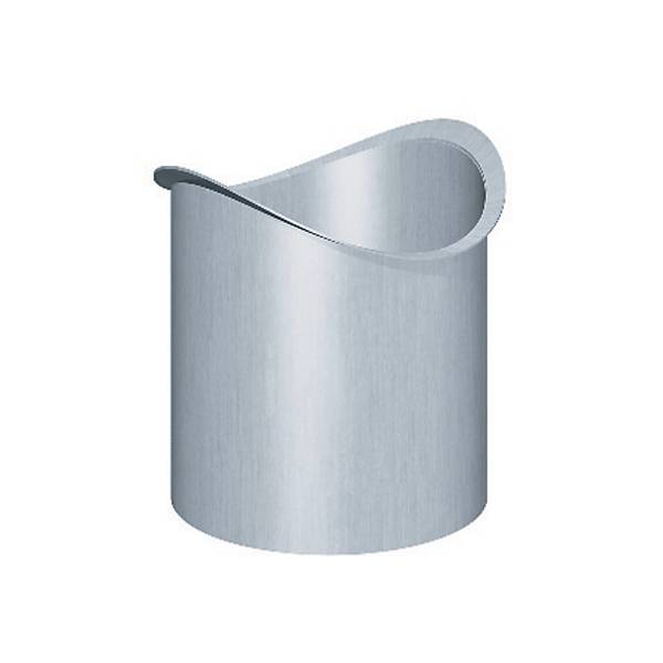 Rheinzink Tudstykke 280/80 mm 1/2-rund prePatina blaugrau t/lodning