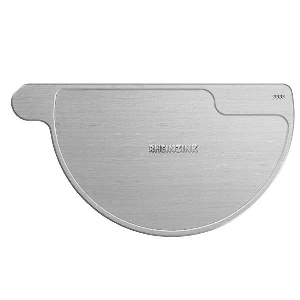 Rheinzink Endebund højre 280 mm 1/2-rund walzblank