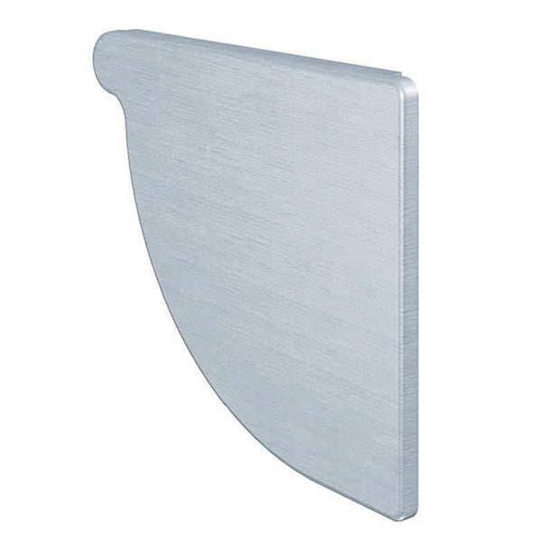 Rheinzink endebund t/højre 400 mm 1/4-rund prePatina walzblank