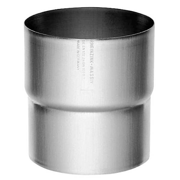 Rheinzink Rørmuffe Ø87 mm prePatina walzblank