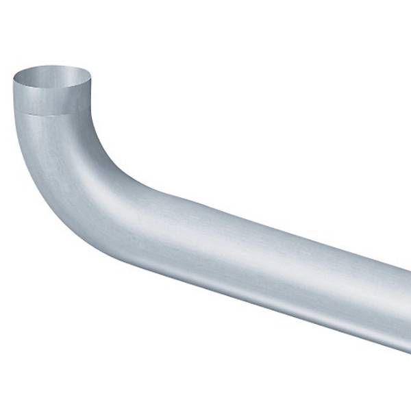 Rheinzink udhængsbøjning Ø76 mm 72 grader walzblank