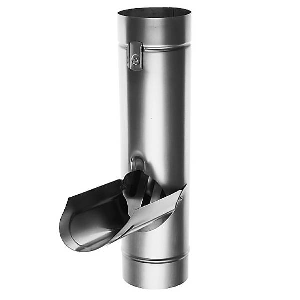 Rheinzink Regnvandssamler m/udtagelig si 76 mm walzblank