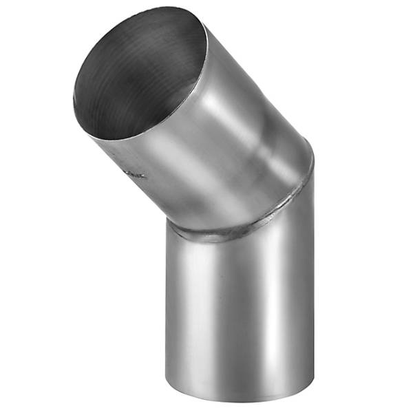 VM Zinc knee pipe w/socket 87 mm 45 degrees ext assembly bright zinc