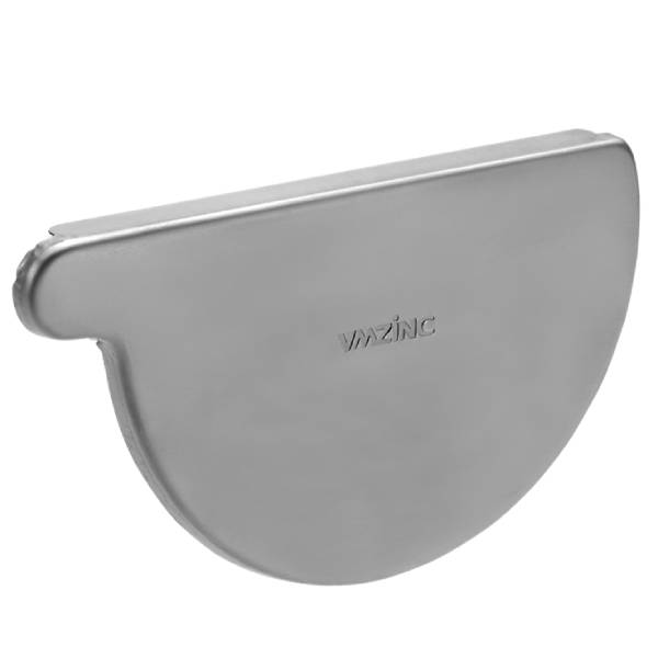 VM Zinc endebund valseblank t/højre 333 mm 1/2-rund