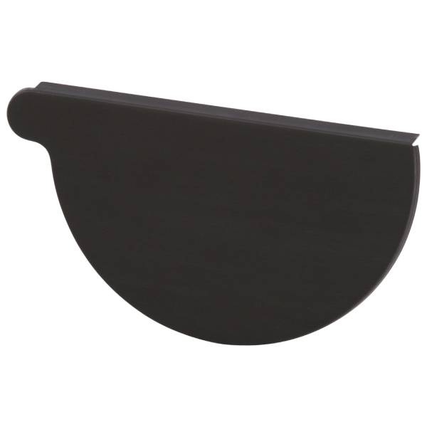 VM Zinc endebund antracit t/højre 280 mm 1/2-rund