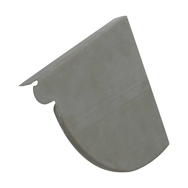 VM Zinc endebund quartz t/højre 333 mm 1/4-rund