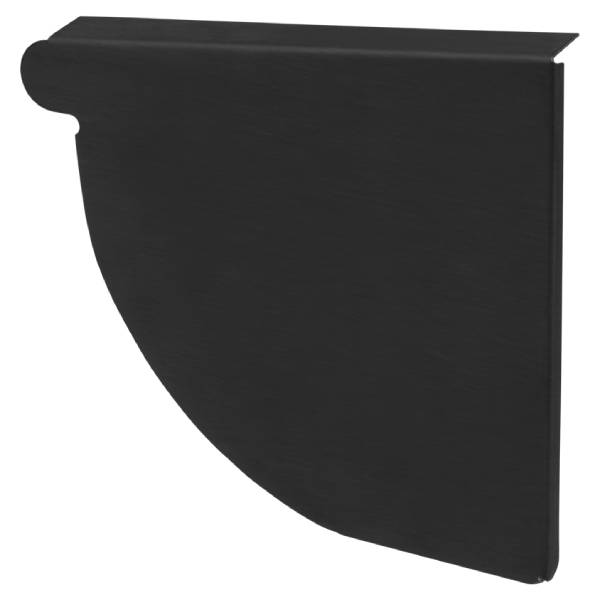 VM Zinc endebund Anthra t/højre 333 mm 1/4-rund