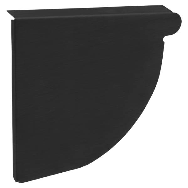 VM Zinc endebund Anthra venstre 333 mm 1/4-rund