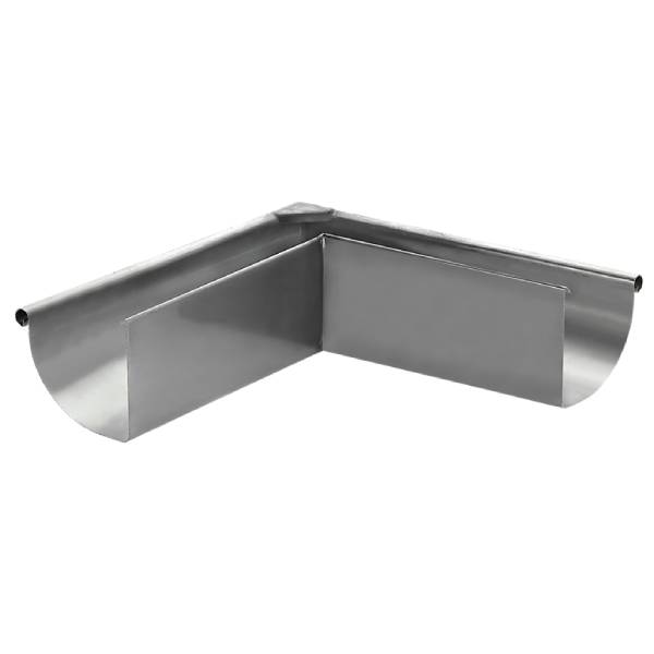 VM Zinc extension miter 1/4 round rolling blank 90 degrees 0.8x333 mm