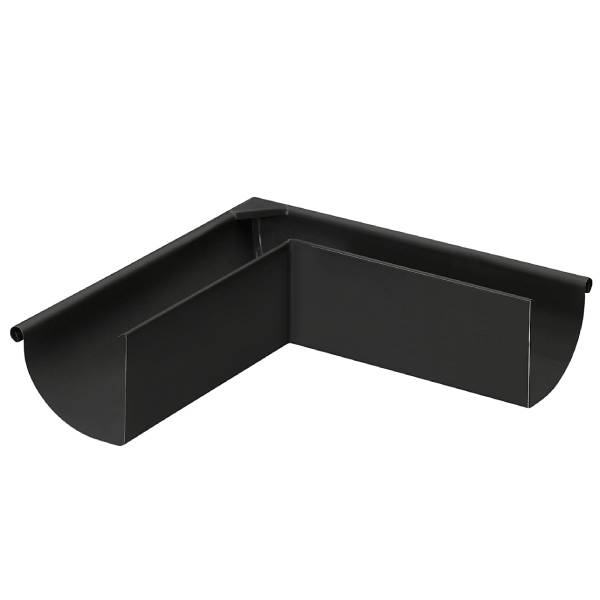 VM Zinc extension miter 1/4 round Anthra 90 degrees 0.8x333 mm