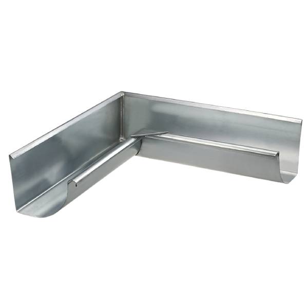 VM Zinc internal miter 1/4 round roll blank 90 degrees 0.8x333 mm
