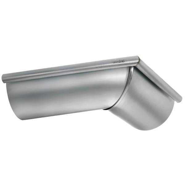 VM Zinc extension miter 1/2 round rolling blank 90 degrees 0.7x250 mm
