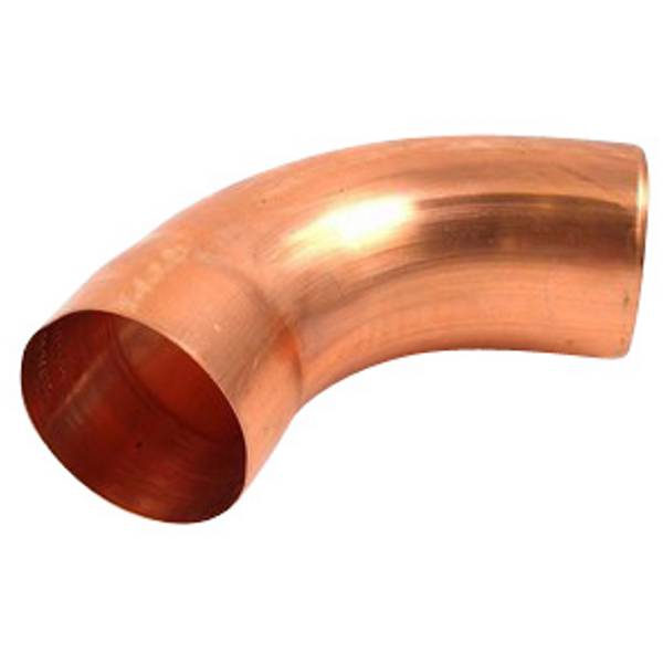 Bend copper 72 degrees Ø76 mm