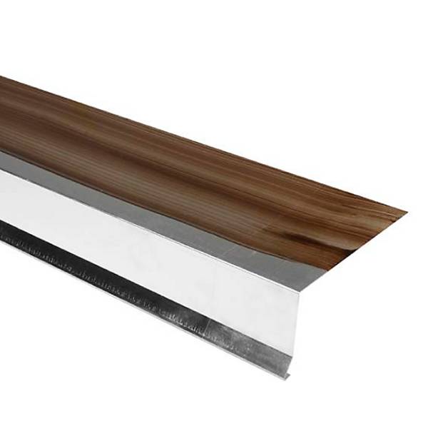 Alu roof foot 12A with black 55x100x1000 mm
