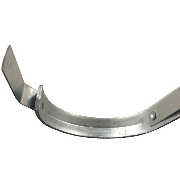 Rendejern kort 1/2 rund 11"/285 mm - Anvendes til Rheinzink og VM Zinc