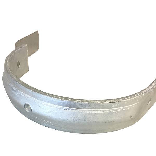 Rendejern kort 1/2 rund 11"/285 mm - Anvendes til Rheinzink og VM Zinc