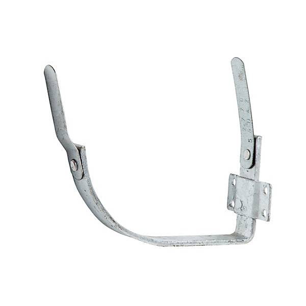 Konsoljern nr 12 til 1/2-rund zinkrende halv bagvulst 150 mm hjemmelavet A-model