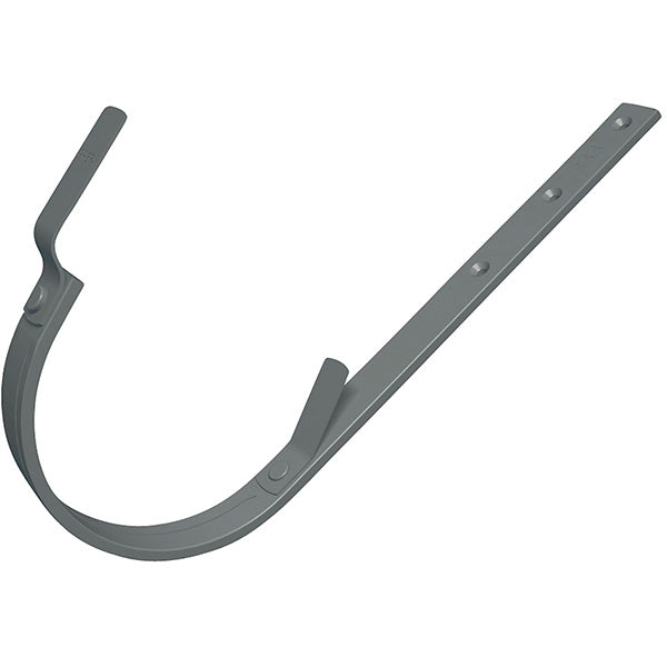 PREFA Rendejern kort 333 mm 1/2-rund Ral7005 lysegrå