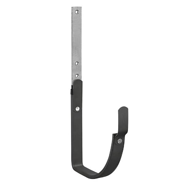 VM Zinc gutter iron short 1/4-round architect Anthra 333 mm