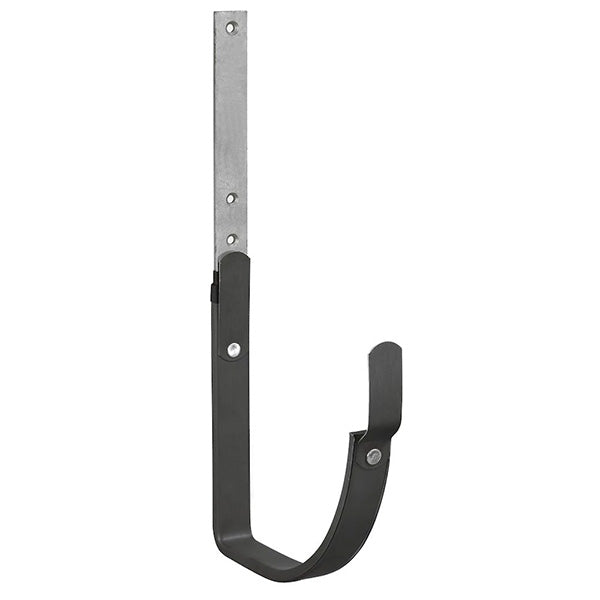 VM Zinc rendejern anthra 1/4-rund tagrende kort m/kappe 400 mm