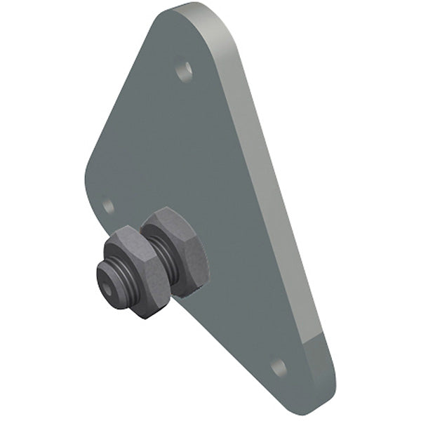 PREFA Montageplade t/hængselstift RAL7005 lysegrå - tages ikke retur