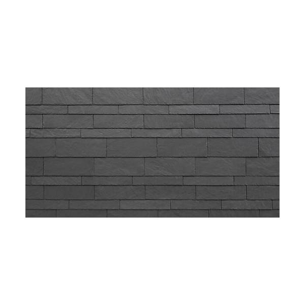 Cupa clad 101 random naturskifer til facade 50x25 cm med huller sort