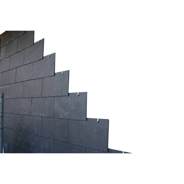 Cupa 5 naturskifer til facade 60x30 cm sort