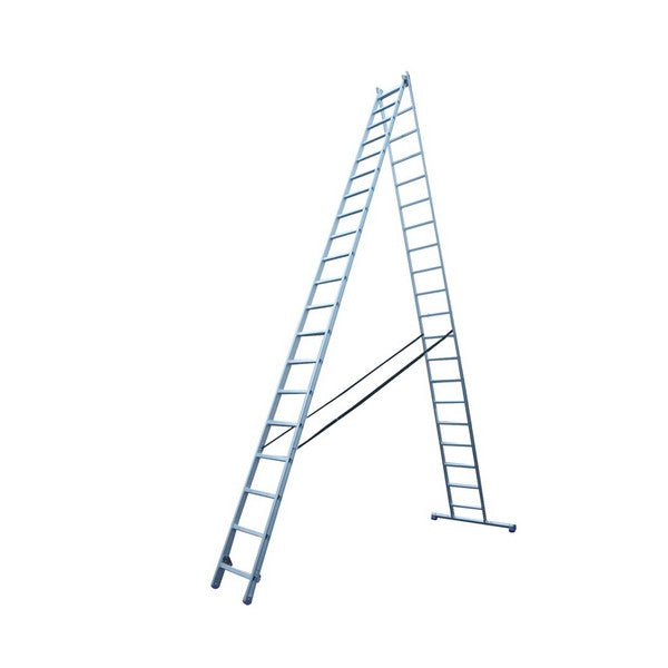 JUMBO skydestige 2-delt pro classic 10,65 meter 2x20 trin m/stigefod
