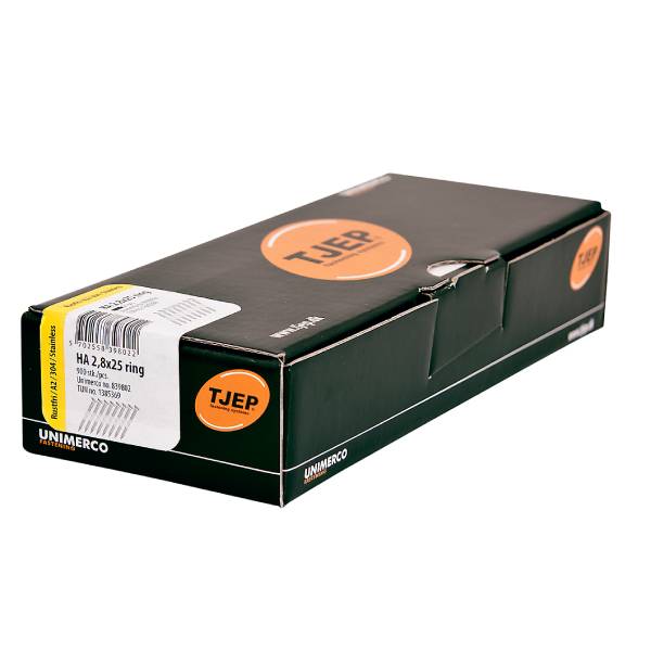 TJEP HA 28/25 Ringsøm 2,8x25 mm 900 stk/kasse