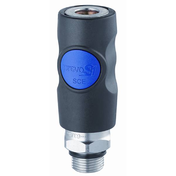 Sikkerhedskobling 1/4" udvendigt gevind