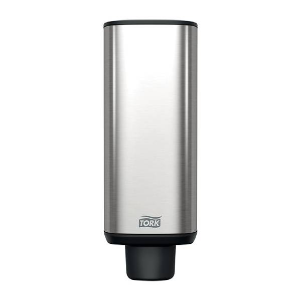 Tork soap dispenser with anti-fingerprint stainless steel