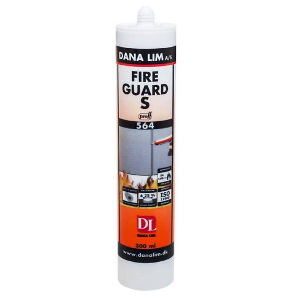 Dana Lim Fire Guard S 564 Grå Brandsilicone til brandsikring af fuger - 300 ml