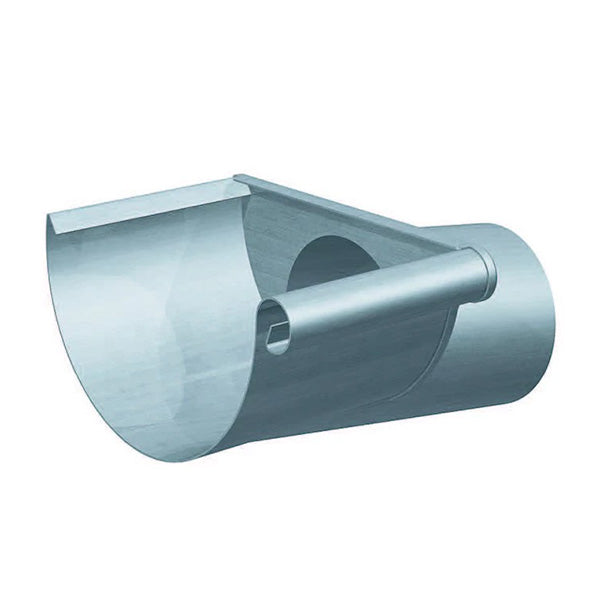 Rheinzink endebund m/tud højre walsblank 280 mm