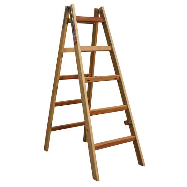 JUMBO træ wienerstige 2x5 trin 140 cm