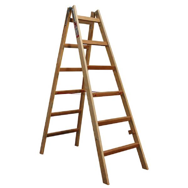JUMBO træ wienerstige 2x6 trin 163 cm