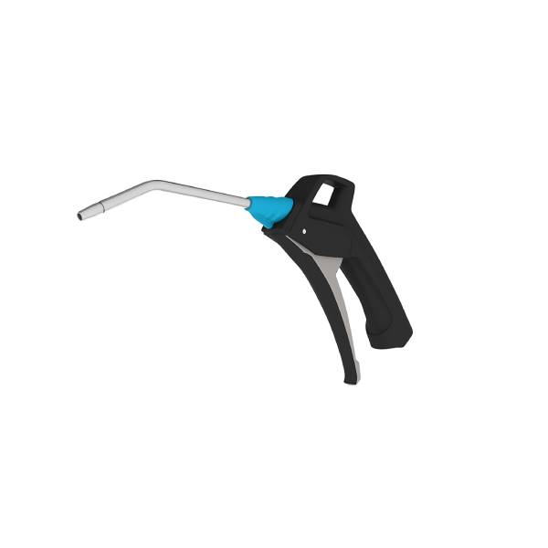 Flowconcept blow gun with 6 mm bent tube 1/4'' internal thread