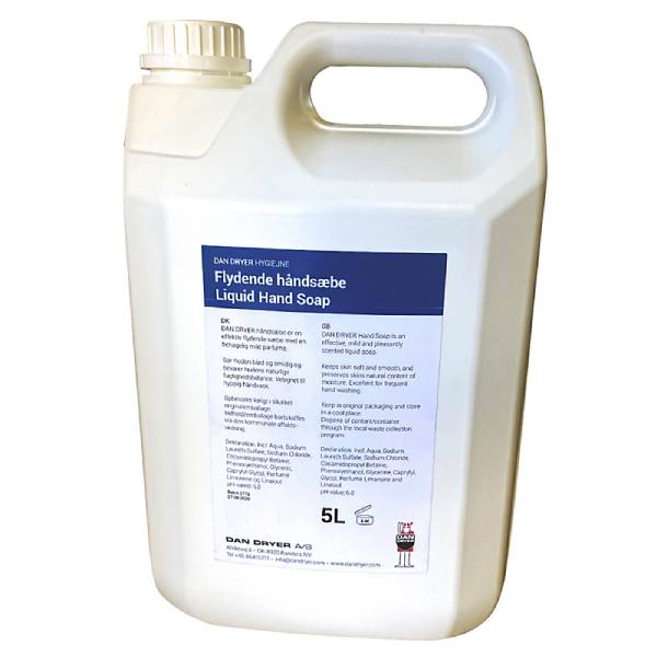 Dan Dryer liquid hand soap 5 litres