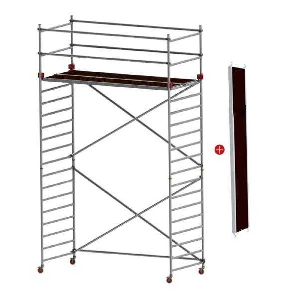 JUMBO rullestillads 305x135 cm - 4,2/6,2 meter